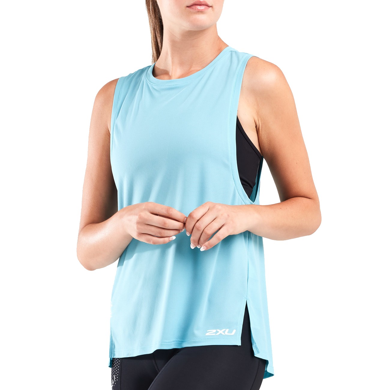 2XU XVENT G2 Mesh Tank Women's Bluejay/White Reflect