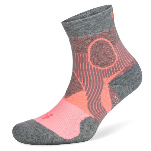 Balega Non-Skid Support 1/4 Women's Sherbert Pink/Grey