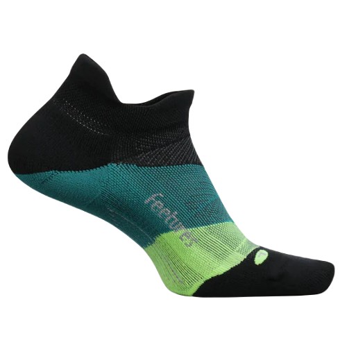 Feetures Elite LC No Show-Tab Men's Bust Out Black
