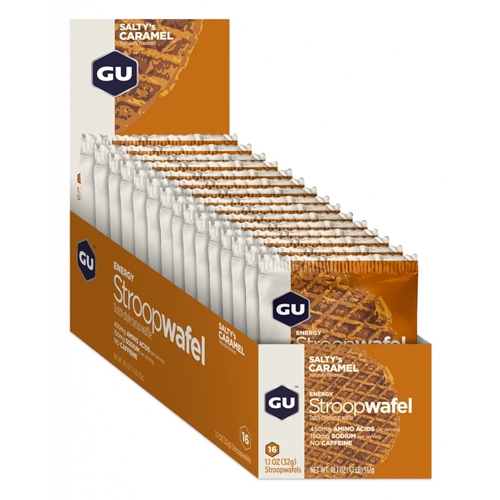 GU Stroopwafel Box of 16 Salty's Caramel