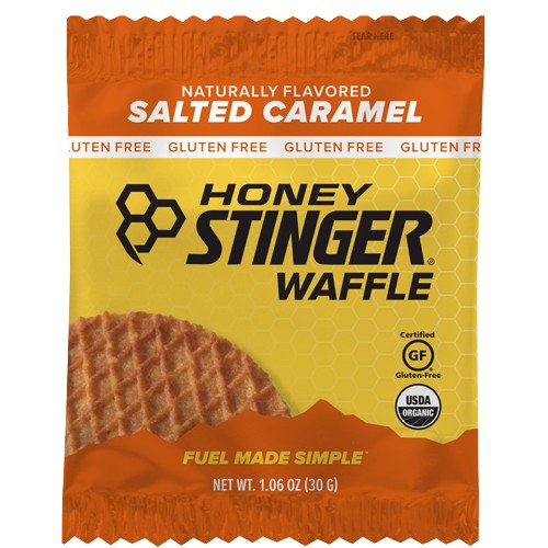 Honey Stinger Waffles Single Salted Caramel GF Single