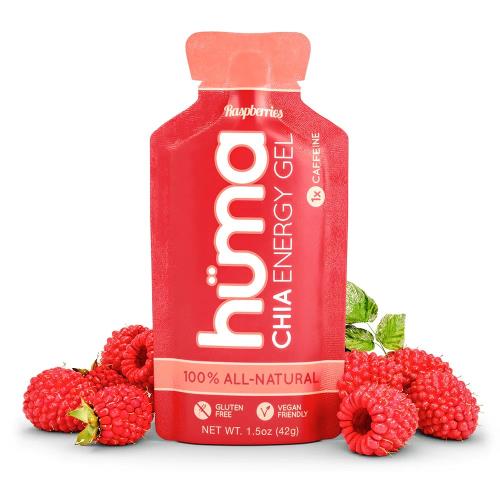 Huma Gel w/Caffeine Single Raspberry