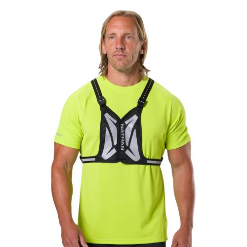 Nathan Laser Light Web Vest Black/High Vis Yellow