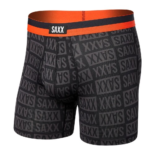 SAXX Sport Mesh 5" Boxer Brief Men's Checkerboard/Black